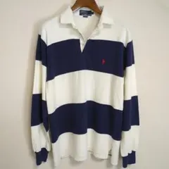 【人気色】90s Polo by Ralph Lauren ラガーシャツ