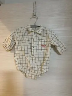 BREEZE チェック柄ロンパース 70cm