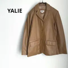 革ジャケット　羊革　キャメル　M-L レザージャケット