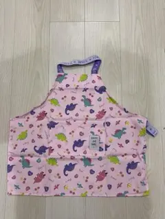 キッズ　エプロン　恐竜柄