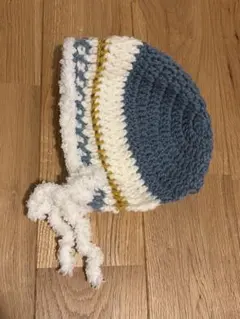 ハンドメイド ベビーボンネット ニット帽 ベビー帽子