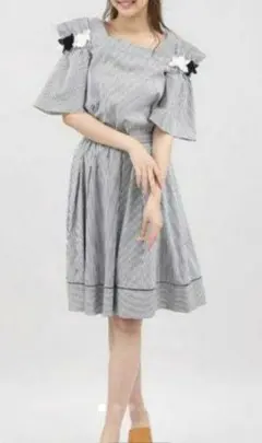 マーリエパーエフデ オフショルダーブラウス×フレアスカートセットアップ 送料無料