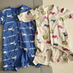 BREEZE 動物柄ロンパース サイズ70　２枚セット