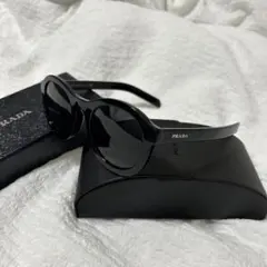 断*中様 PRADA サングラス ケース付き 新品・箱ケース・保証書付き】PRADA プラダ サングラス ブラック