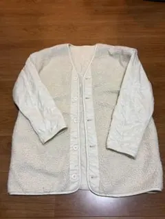 値下げ！ホワイト フリースジャケット