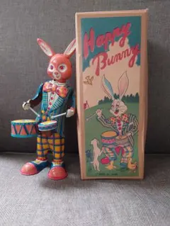【ゼンマイ式・ブリキ玩具】TOYS CLUB HAPPY BUNNY/トイズクラブコレクション/ハッピーバニー 元箱付 2025年最新トイズクラブの人気アイテム - メルカリ