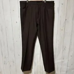 ラングラー 茶 ブラウン USA製生地 ランチャー パンツ ビッグサイズ W40