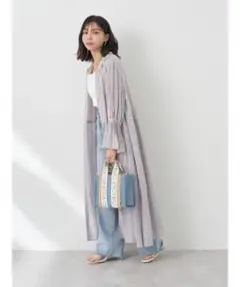 earth music&ecology マルチ ストライプ ワンピース シャツ