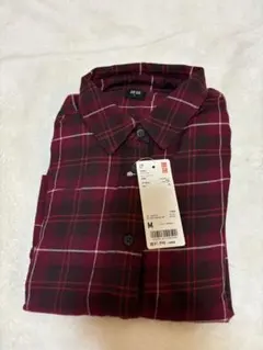 【ユニクロ】フランネルチェックシャツMサイズ