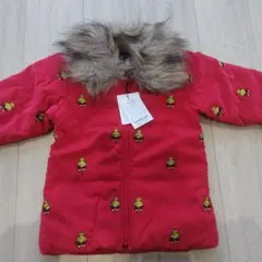 ヒステリックミニ　ファー付き　アウター　105センチ　赤　未使用