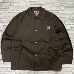 BEN DAVIS ワークシャツジャケット ブラウン Lサイズ USA