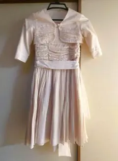 【ボレロ/パニエ付】キッズドレス BeBe 140cm　発表会 結婚式