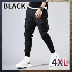 【新品】4XL ジョガーパンツ カーゴパンツ ストリート カジュアル ブラック