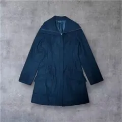 The first women 90’sカシミヤ混ロングコート ブラック 38のサムネイル