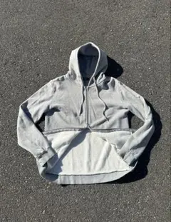 hare double zip foodie パーカー y2k 短丈 霜降り