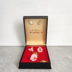 Hi Fashion イヤリング&ネックレス セット 天然貝