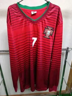 ポルトガル代表 クリスティアーノ・ロナウド 2014長袖ノーブランドゲームシャツ PUMA ポルトガル代表 2025 ユニフォーム ホーム 長袖 レプリカ