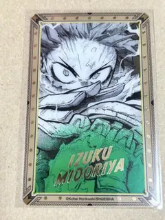 ヒロアカ 箔押しクリアカード 緑谷出久