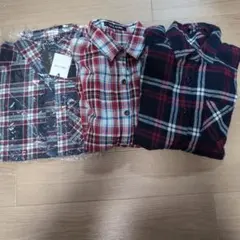 INGNI CECILMcBee　チェック 長袖シャツ M 3枚セット