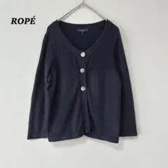 ROPÉ ロペ　カーディガン　羽織り　綺麗目　仕事　通勤　コットン　綿　Mサイズ