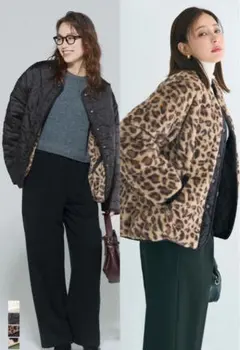 リバーシブル ボア ブルゾン