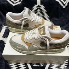 Nike Air Max 1 ホワイト ゴールド スネークスキン - メルカリ