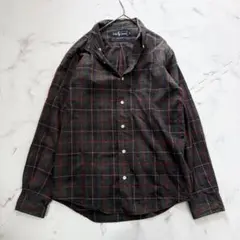 ✨美品✨ラルフローレン　緑系チェック長袖シャツM