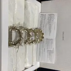DECORTIE プラチナコーティング ナプキンリングセット