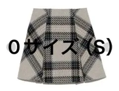 SNIDEL スナイデル　ロービングチェックミニスカート　IVR