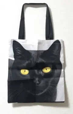 黒猫デザイン トートバッグ
