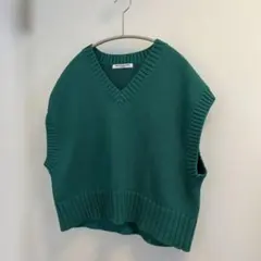 BEAUTY&YOUTH サマーニット グリーン
