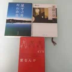 文学作品セット 星々の舟 水曜の朝午前三時 愛なんか