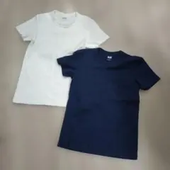 ホワイト ネイビー 半袖Tシャツ セット