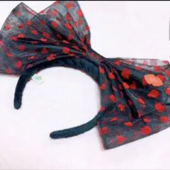 美品 USJ キティ リボン カチューシャ