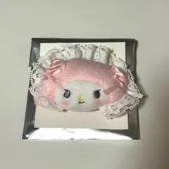 サンリオ　ホワイトフリルデザインシリーズ　シークレットヘアクリップ　マイメロディ