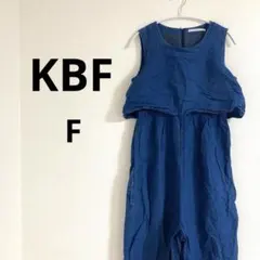 ケービーエフ レディース ノースリーブ デニムワンピース フレア カジュアル