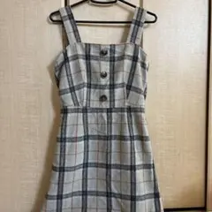 INGNI チェック柄 キャミワンピース 膝丈