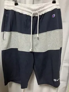Champion チャンピオン ショートパンツ ネイビー グレー Ｌのサムネイル