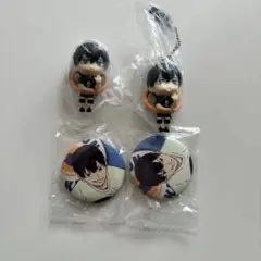 ハイキュー　play！バレーボール　缶バッジ　キーホルダー　影山飛雄