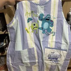 モンスターズインク エプロン マイク サリー 刺繍