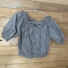 2wayオフショルレースネックトップス