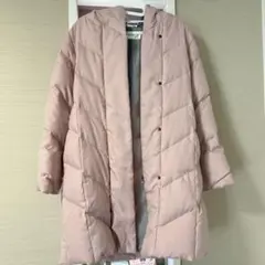ビッキー ロングダウンコート 付属ベルト紐なし2（M）薄いピンク系 裏部分グレーのサムネイル