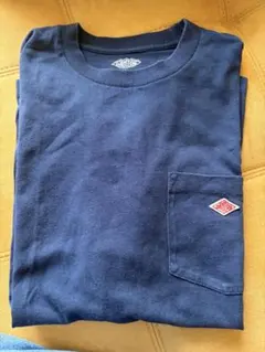美品　DANTON ポケットTシャツ ネイビーのサムネイル