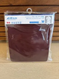 UNIQLO エアリズムコットン クルーネックT レッド M