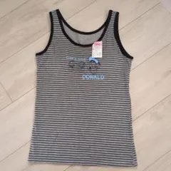 ディズニー「チップ＆デール、ドナルドダック」カップ付きタンクトップ165　新品