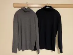 2着　UNIQLO メリノタートルネックセーター