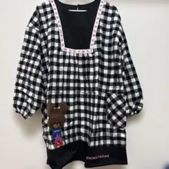 ＊未使用＊学研　くまのがっこう　保育士エプロン　スモック　割烹着