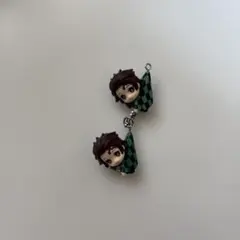 鬼滅の刃 竈門炭治郎ストラップ チェック柄