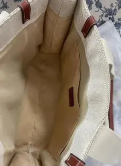 キャンバス レザートートバッグ 36cm