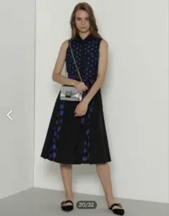 23AW♡グレースコンチネンタル ベルトモチーフシャツワンピース 36 総